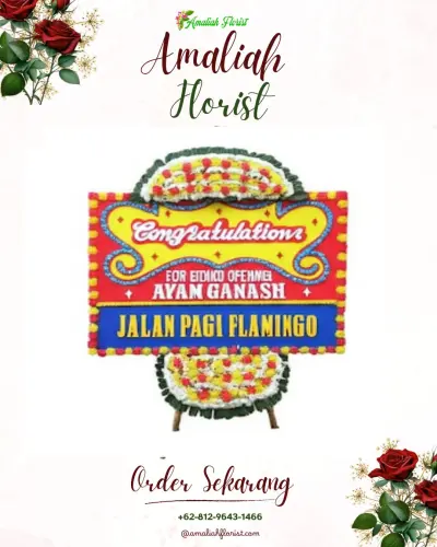 Bunga Papan Congratulation di Bulang Lintang
